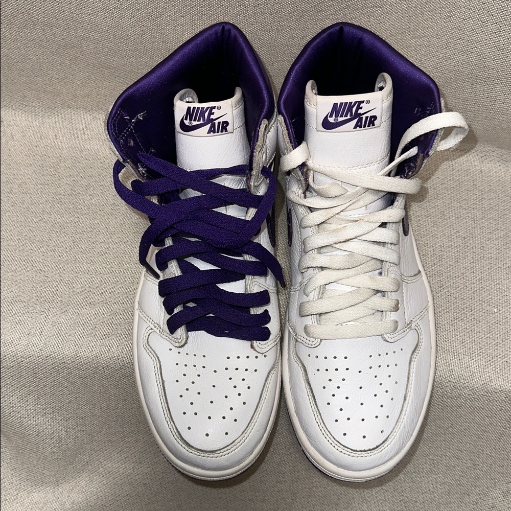 🔴SOLD🔴 Nike High-Top Jordan  1s White and Purple - Picture 2 of 9